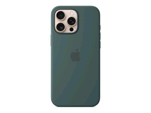 Apple - Cover per cellulare - compatibile MagSafe - silicone - lake green - per iPhone 16 Pro Max